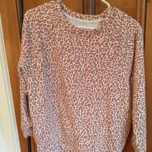 leopard print sweater, loft, lou and grey